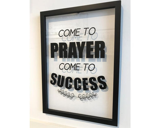 A' Size Frame Acrylic - Come to Prayer