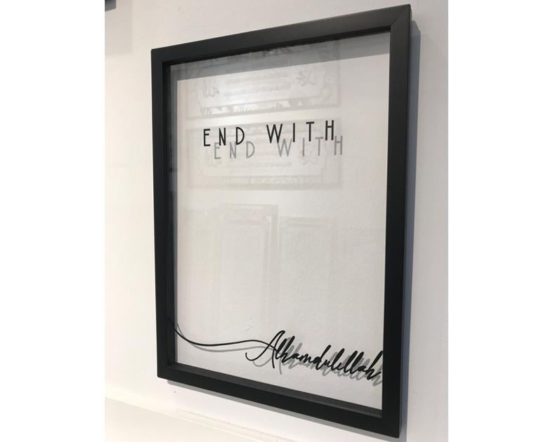 A' Size Frame Acrylic - With (End With)