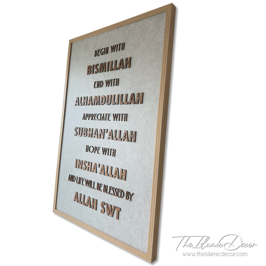 Ready Stock - 3D Lite - Begin with Bismillah