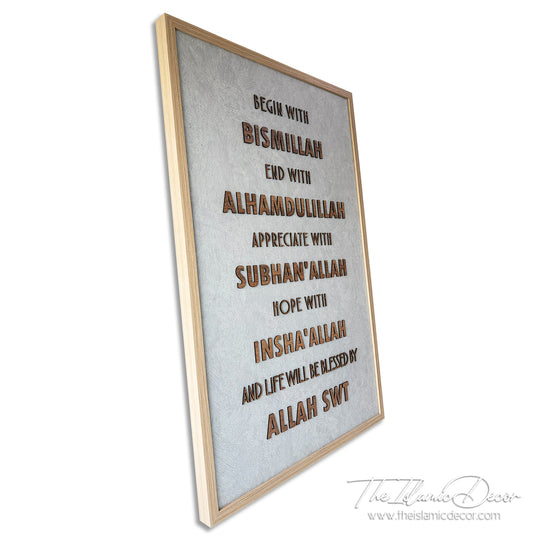 Ready Stock - 3D Lite - Begin with Bismillah