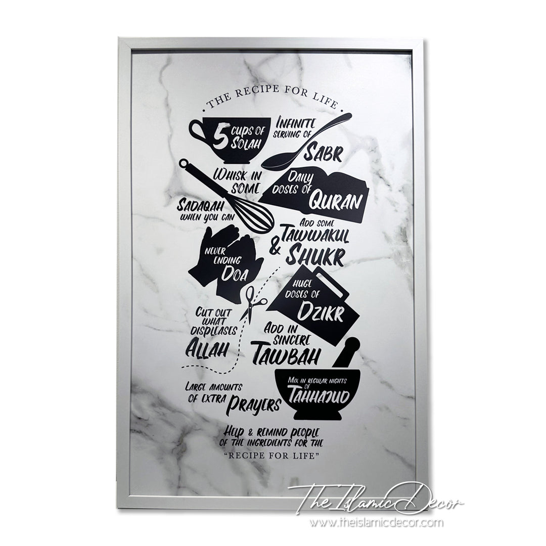 Ready Stock - Printed Series Lite - The Recipe For Life (20inch by 31inch)