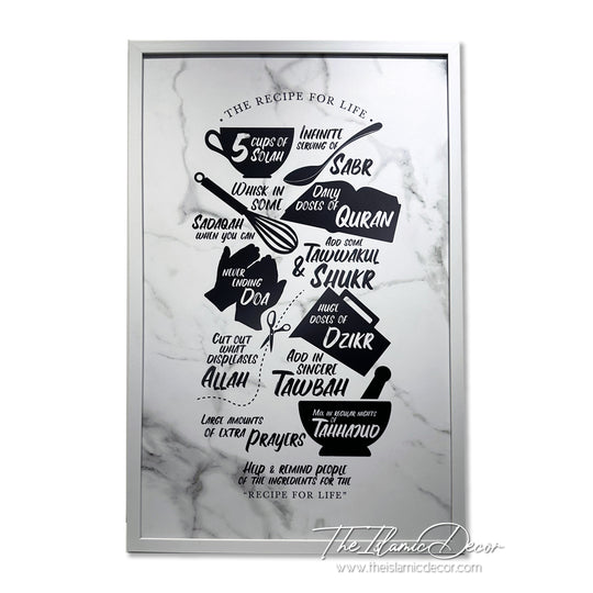 Ready Stock - Printed Series Lite - The Recipe For Life (20inch by 31inch)