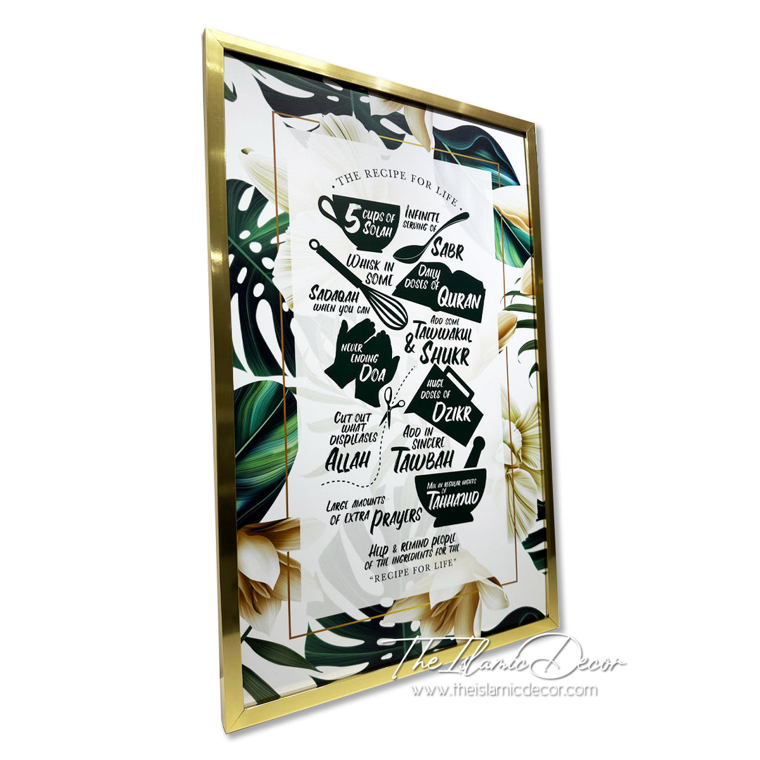 Ready Stock - Printed Series Lite - The Recipe For Life (20inch by 31inch)