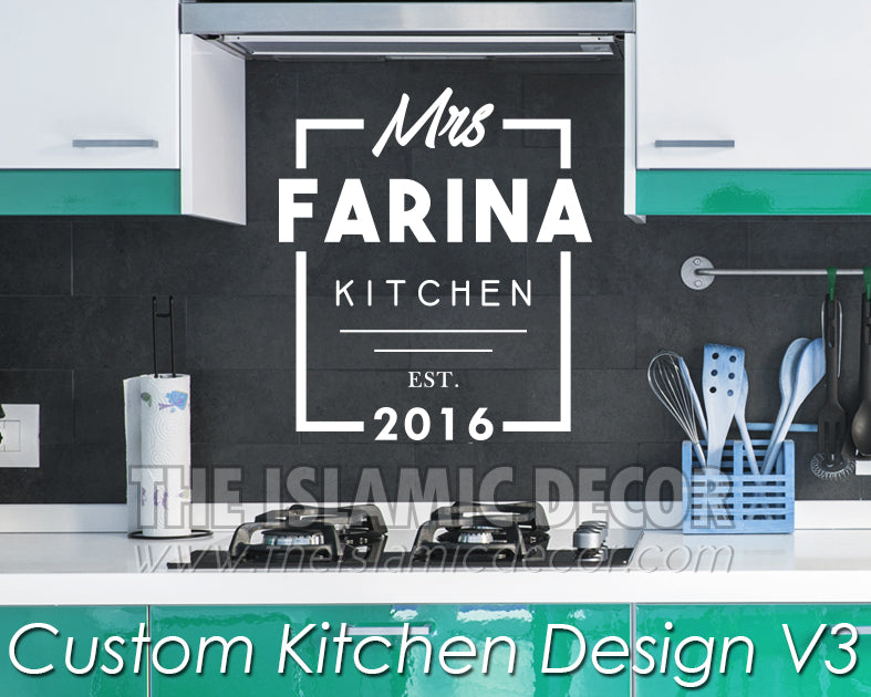Custom Kitchen Design Version 3 Decal