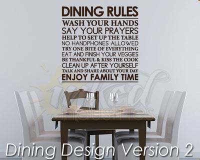 Dining Design Version 02 Decal - The Islamic Decor - 1