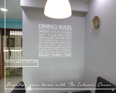 Dining Design Version 02 Decal - The Islamic Decor - 3