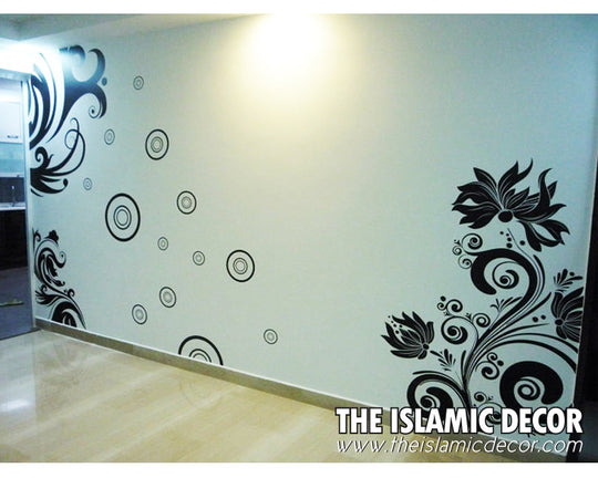 Floral Set Design Version 01 Wall Decal - The Islamic Decor