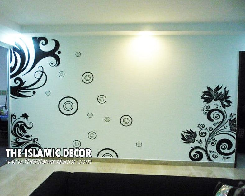 Floral Set Design Version 01 Wall Decal - The Islamic Decor