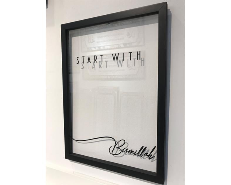 A' Size Frame Acrylic - With (Start With)
